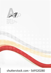 Vector abstract wave lines background. Template background for workflow layout, diagram, number options or web design