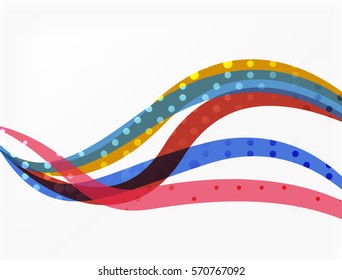 Vector abstract wave lines background. Template background for workflow layout, diagram, number options or web design