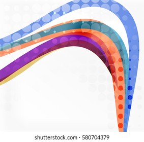 Vector abstract wave lines background. Template background for workflow layout, diagram, number options or web design