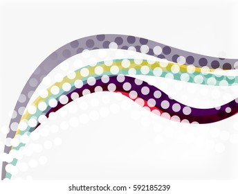 Vector abstract wave lines background. Template background for workflow layout, diagram, number options or web design