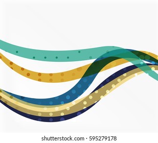 Vector abstract wave lines background. Template background for workflow layout, diagram, number options or web design