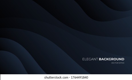 Vector abstracto de fondo de lujo ondulante con elementos gráficos geométricos para afiches, volante, tablero digital y diseño conceptual. Diseño minimalista elegante de primera calidad.