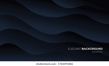 Vector abstract wave luxury backgrounds with geometric graphic elements for poster, flyer, digital board and concept design. Minimalist elegant premium design.