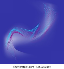 Vector of abstract wave with particles