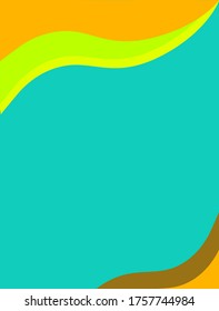 Vector of abstract wave pattern background, book cover design