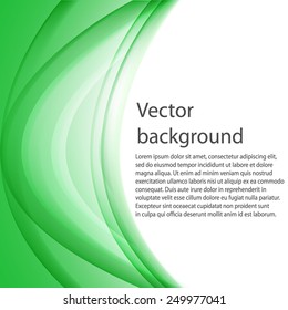 Vector Abstract wave template background brochure design. Vector illustration.