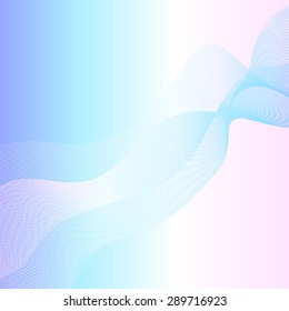 Vector Abstract Wave Texture on Colored Background. Wave Pattern