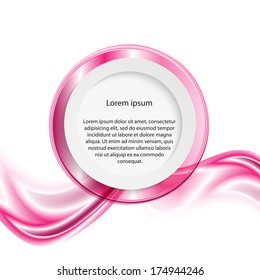 Vector abstract waves background