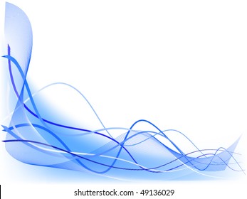 Vector of abstract waves background