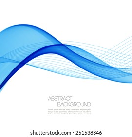 Vector Abstract waves  background. Template  business brochure design