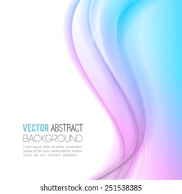 Vector Abstract waves  background. Template  business brochure design
