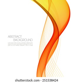 Vector Abstract waves  background. Template  business brochure design