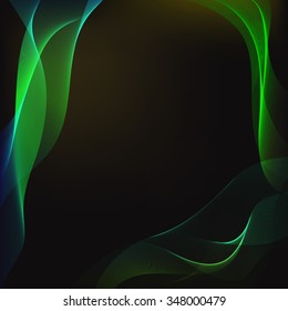 Vector abstract waves background. Template for brochure and presentation. Mock-Up for your design