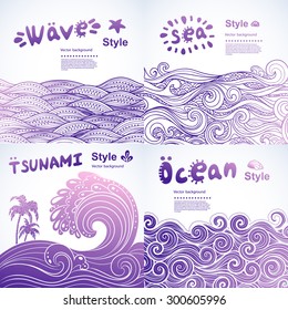 Vector abstract waves background  for your business