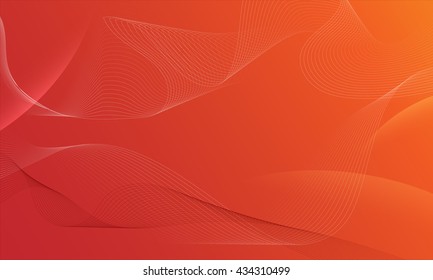 Vector abstract waves and lines background. Curvy design element.  Blend effect. Desktop wallpaper.