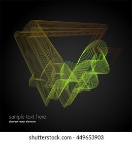 Vector abstract waves and lines background. Curvy design element. Blend effect. Desktop wallpaper.