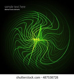 Vector abstract waves and lines background. Curvy design element. Blend effect. Desktop wallpaper.
