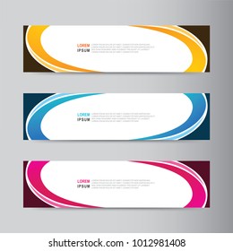 
Vector abstract web banner design template. Abstract geometric design banner web template on grey background. Header footer Web Design Elements. Collection of web banner template