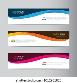 Vector Abstract Web Banner Design Template Stock Vector (Royalty Free ...