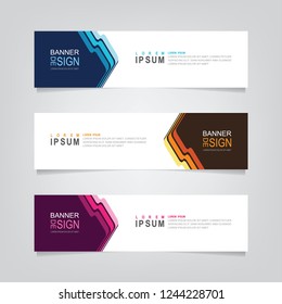 
Vector abstract web banner design template. Collection of web banner template. Abstract geometric web design banner template. Header footer - landing page Web Design Elements