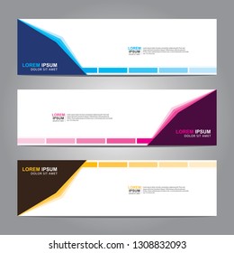 Vector Abstract Web Banner Design Template Stock Vector (Royalty Free ...