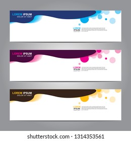 Vector abstract web banner design template. Collection of web banner template. Abstract geometric web design banner template isolated on grey background. Header - landing page Web Design Elements