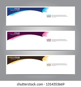 Vector abstract web banner design template. Collection of web banner template. Abstract geometric web design banner template isolated on grey background. Header - landing page Web Design Elements