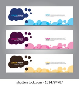 Vector abstract web banner design template. Collection of web banner template. Abstract geometric web design banner template isolated on grey background. Header - landing page Web Design Elements