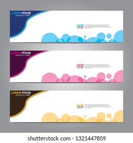 Vector abstract web banner design template. Collection of web banner template. Abstract geometric web design banner template isolated on grey background. Header - landing page Web Design Elements 