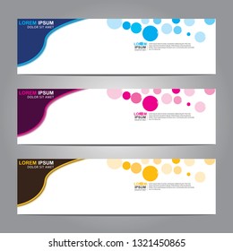 Vector abstract web banner design template. Collection of web banner template. Abstract geometric web design banner template isolated on grey background. Header - landing page Web Design Elements 