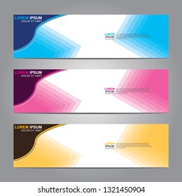 Vector abstract web banner design template. Collection of web banner template. Abstract geometric web design banner template isolated on grey background. Header - landing page Web Design Elements 