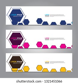 Vector abstract web banner design template. Collection of web banner template. Abstract geometric web design banner template isolated on grey background. Header - landing page Web Design Elements 
