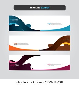 Vector abstract web banner design template. Collection of web banner template. Abstract geometric web design banner template isolated on grey background. Header - landing page Web Design Elements 