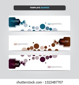 Vector abstract web banner design template. Collection of web banner template. Abstract geometric web design banner template isolated on grey background. Header - landing page Web Design Elements 