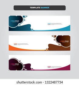 Vector abstract web banner design template. Collection of web banner template. Abstract geometric web design banner template isolated on grey background. Header - landing page Web Design Elements 