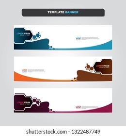 Vector abstract web banner design template. Collection of web banner template. Abstract geometric web design banner template isolated on grey background. Header - landing page Web Design Elements 