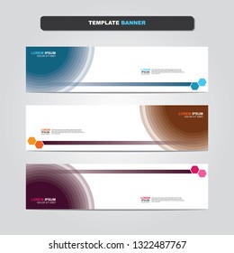 Vector abstract web banner design template. Collection of web banner template. Abstract geometric web design banner template isolated on grey background. Header - landing page Web Design Elements 
