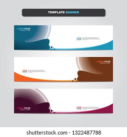 Vector abstract web banner design template. Collection of web banner template. Abstract geometric web design banner template isolated on grey background. Header - landing page Web Design Elements 