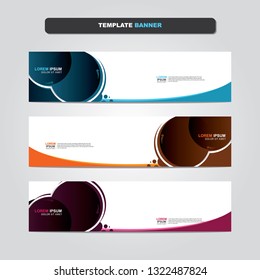 Vector abstract web banner design template. Collection of web banner template. Abstract geometric web design banner template isolated on grey background. Header - landing page Web Design Elements 