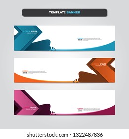 Vector abstract web banner design template. Collection of web banner template. Abstract geometric web design banner template isolated on grey background. Header - landing page Web Design Elements 
