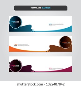 Vector abstract web banner design template. Collection of web banner template. Abstract geometric web design banner template isolated on grey background. Header - landing page Web Design Elements 