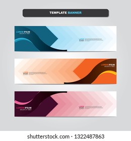 Vector abstract web banner design template. Collection of web banner template. Abstract geometric web design banner template isolated on grey background. Header - landing page Web Design Elements 