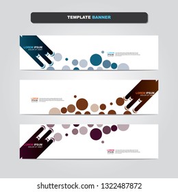 Vector abstract web banner design template. Collection of web banner template. Abstract geometric web design banner template isolated on grey background. Header - landing page Web Design Elements 