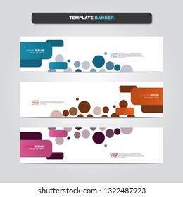 Vector abstract web banner design template. Collection of web banner template. Abstract geometric web design banner template isolated on grey background. Header - landing page Web Design Elements 