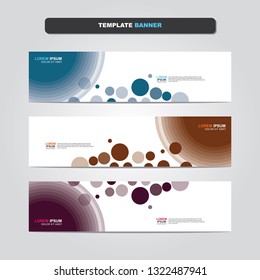 Vector abstract web banner design template. Collection of web banner template. Abstract geometric web design banner template isolated on grey background. Header - landing page Web Design Elements 
