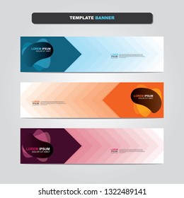 Vector abstract web banner design template. Collection of web banner template. Abstract geometric web design banner template isolated on grey background. Header - landing page Web Design Elements 