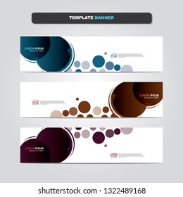 Vector abstract web banner design template. Collection of web banner template. Abstract geometric web design banner template isolated on grey background. Header - landing page Web Design Elements 