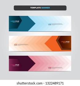 Vector abstract web banner design template. Collection of web banner template. Abstract geometric web design banner template isolated on grey background. Header - landing page Web Design Elements 