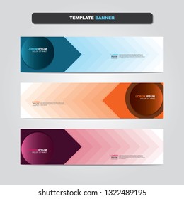 Vector abstract web banner design template. Collection of web banner template. Abstract geometric web design banner template isolated on grey background. Header - landing page Web Design Elements 