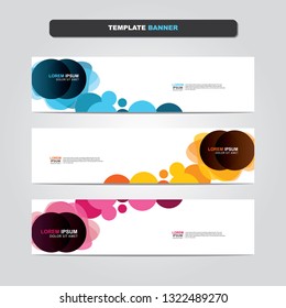 Vector abstract web banner design template. Collection of web banner template. Abstract geometric web design banner template isolated on grey background. Header - landing page Web Design Elements 